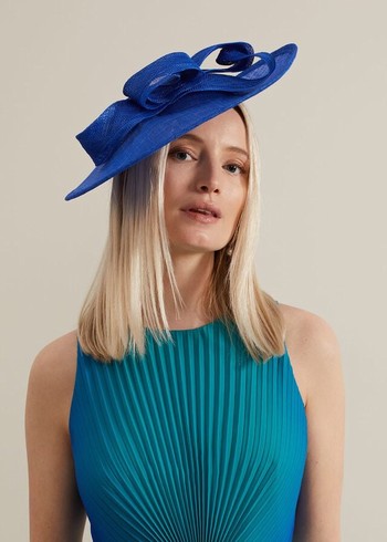 Phase Eight Midi Double Twist Disc Fascinator Hats Deep Blue Canada | XMAGQH-639